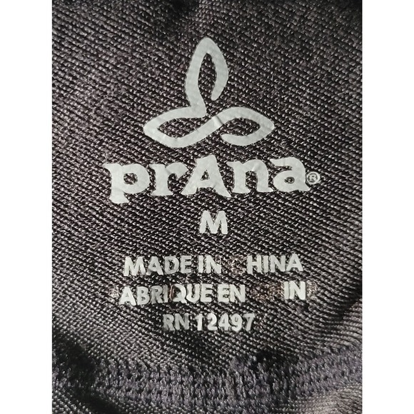 Prana Womens Ergo Leggings Size Medium Black Charcoal Grey - Picture 13 of 13